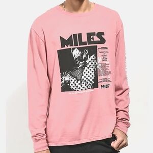 NWOT Miles Davis Runs The Vodoo Down HUF Long Sleeve Tee